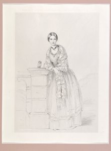 Florence Nightingale with Athena the Owl by Parthenope Nightingale